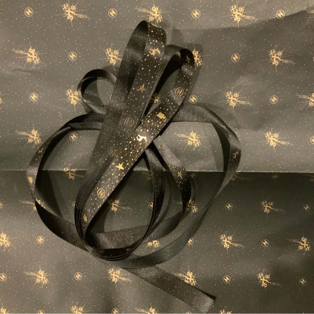 Chanel gift paper and ribbon